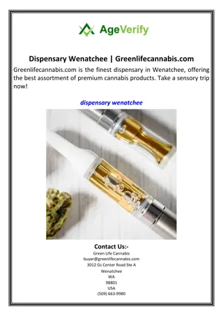 Dispensary Wenatchee  Greenlifecannabis.com(Green Life Cannabis)