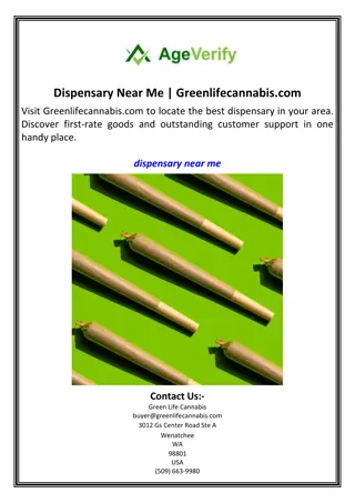 Dispensary Near Me  Greenlifecannabis.com(Green Life Cannabis