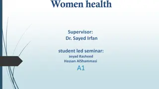 Women's Health Seminar Objectives and Screening Questions