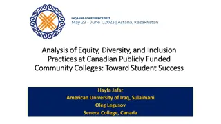 Analysis of Equity, Diversity, and Inclusion Practices at Canadian Community Colleges