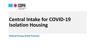 COVID-19 Isolation Housing Referral Process & Best Practices