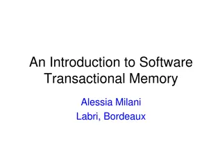 Introduction to Software Transactional Memory and Concurrent Programming