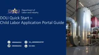 Guide to DOLI Quick Start Child Labor Application Portal