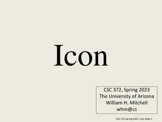 Icon Programming Language History and Design Philosophy