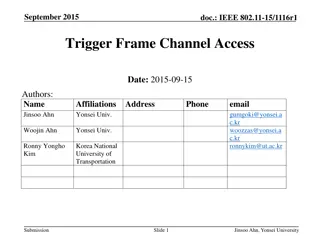 IEEE 802.11-15/1116r1 Trigger Frame Channel Access Overview
