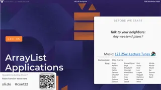 ArrayList Methods and Edge Cases in CSE 122 Winter 2025 Lecture