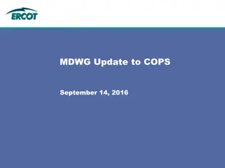 ERCOT Market Update and Data Transparency Announcements