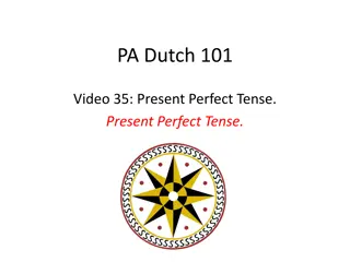 Mastering the Present Perfect Tense in Pennsylvania Dutch