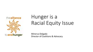 Addressing Hunger Disparities and Racial Equity: Alliance Initiatives
