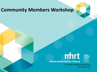 Understanding Community Member Roles in MHRT Training