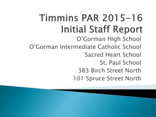 Pupil Accommodation Review for Timmins Schools: Options and Recommendations