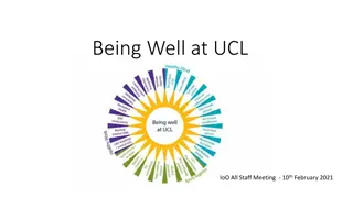 Wellbeing Support Initiatives at UCL IoO Staff Meeting
