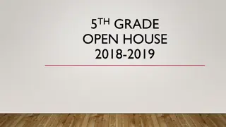 5th Grade Open House 2018-2019 Schedule and Policies
