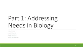 Addressing Needs in Biology Through Collaboration at Cal Poly