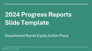 Departmental Racial Equity Action Plan Guidance and Coordination