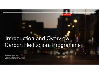 Manchester City Council Carbon Reduction Programme Overview