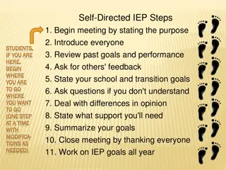 Effective Steps for a Self-Directed IEP Meeting
