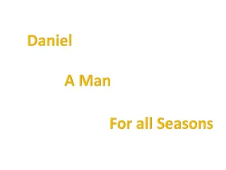 Daniel's Life Journey from Youth to Old Age