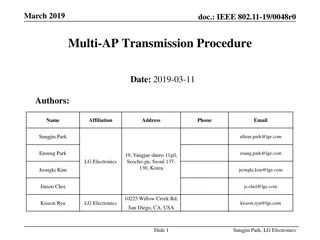 Understanding Multi-AP Transmission in IEEE 802.11 EHT Study Group