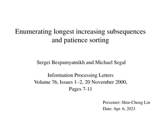 Enumerating Longest Increasing Subsequences and Patience Sorting Study