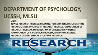 Understanding Research Process: Types, Steps, and Problem Formulation