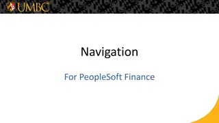 Optimizing User Experience in PeopleSoft Finance Navigation