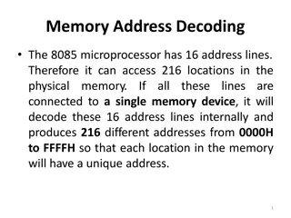 Memory Address Decoding in 8085 Microprocessor