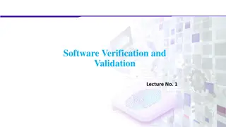 Effective Strategies for Software Verification and Validation