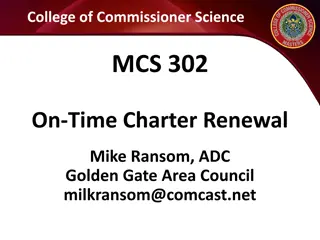 Effective Charter Renewal Process for Scout Commissioners