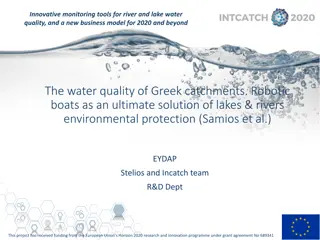 Innovative Monitoring Tools for River and Lake Water Quality in Greek Catchments