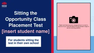 Preparing for the Opportunity Class Placement Test