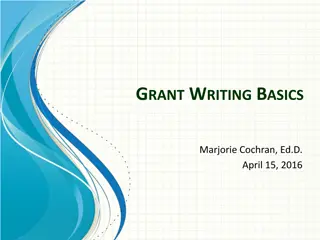 Tips for Writing Competitive Grant Applications - Key Strategies
