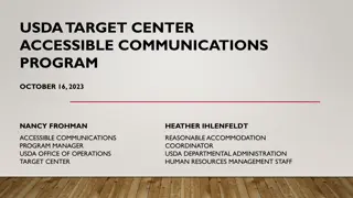 USDA Accessible Communications Program Overview