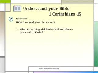Corinthians 15: Key Questions Answered
