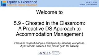 Proactive Approach to Accommodation Management in Classroom Setting