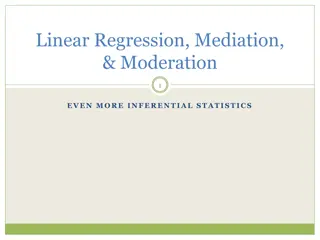 Understanding Inferential Statistics: Regression, Mediation, and Moderation