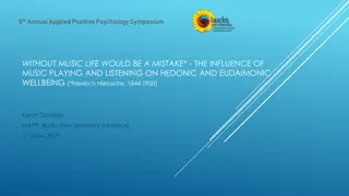The Influence of Music on Wellbeing: Insights from a Positive Psychology Symposium