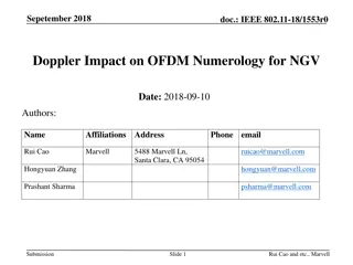 Impact of Doppler on OFDM Numerology for NGV