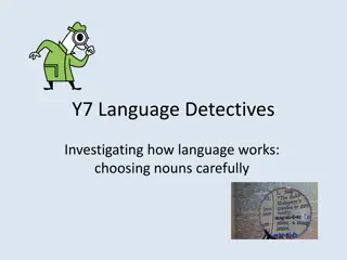 Understanding Nouns in Fiction Writing