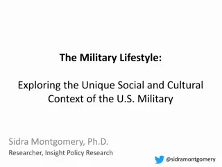 Exploring the Unique Social and Cultural Context of the U.S. Military Lifestyle
