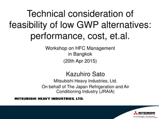 Feasibility of Low GWP Alternatives in Refrigeration Industry
