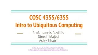 Ubiquitous Computing Course Overview and Structure