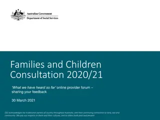 Insights from Families and Children Consultation 2020/21