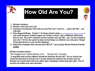 Playful Learning Activities for How Old Are You? Song