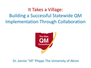 Building Statewide QM Implementation Through Collaboration