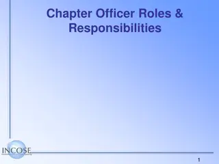 Chapter Officer Roles &  Responsibilities