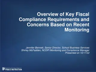 Key Fiscal Compliance Requirements: Recent Monitoring Insights