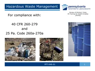 Effective Hazardous Waste Management Regulations in Pennsylvania