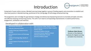Cutting-Edge Blended Learning Programme Overview