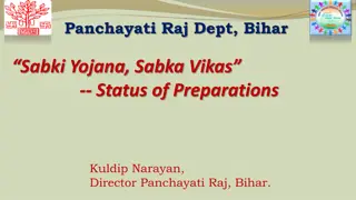 Bihar Panchayati Raj Dept: Sabki Yojana, Sabka Vikas Preparations